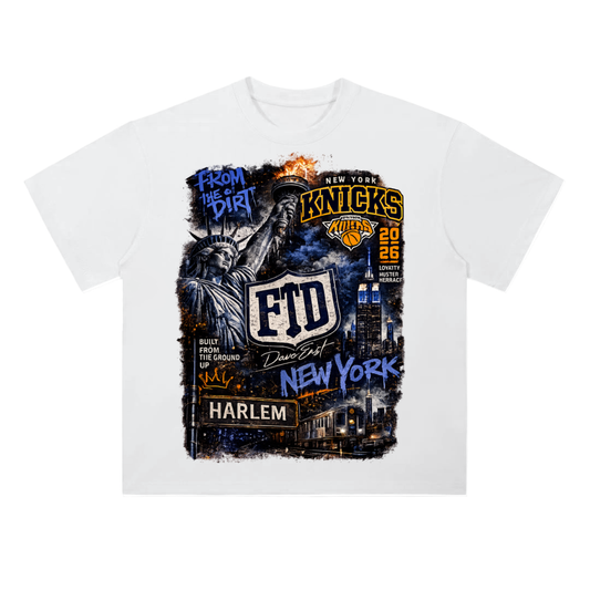 Dave East x From The Dirt "Harlem Champions" Vintage Wash Oversized T-Shirt