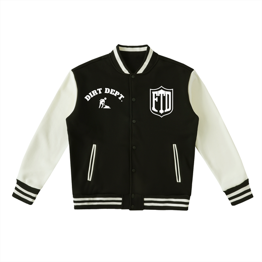 Property Of FTD Two-Tone Fleeced Varsity Jacket - FTD MERCH BY DREW™