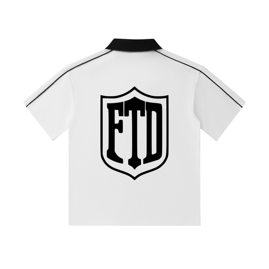 From The Dirt No Really From The Dirt FTD Contrast Collar Short-Sleeve Polo Shirt - FTD MERCH BY DREW™