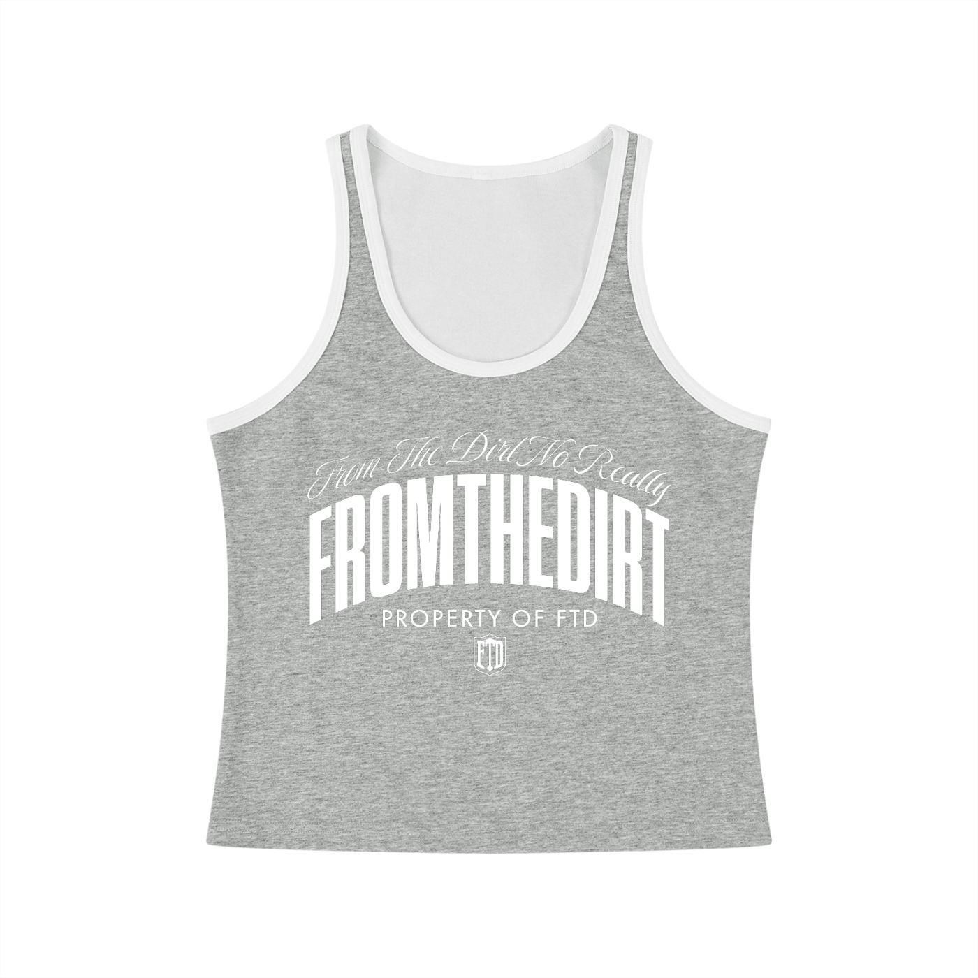 From The Dirt No Really From The Dirt FTD Cropped Tank Top - FTD MERCH BY DREW™