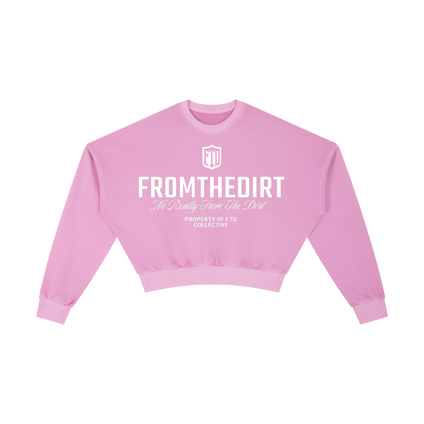 FTD From The Dirt Collective Vintage Washed Cropped Sweatshirt - FTD MERCH BY DREW™