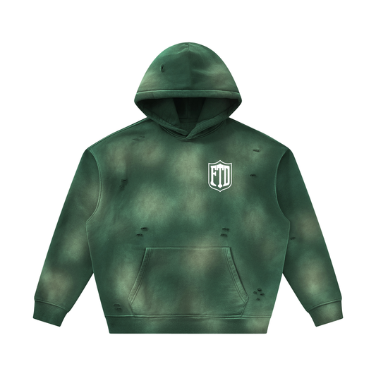 FTD From The Dirt Sunfade Frayed Fleece Hoodie