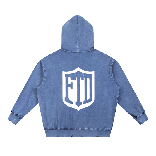 FTD From The Dirt Snow Wash Heavyweight  Hoodie - FTD MERCH BY DREW™