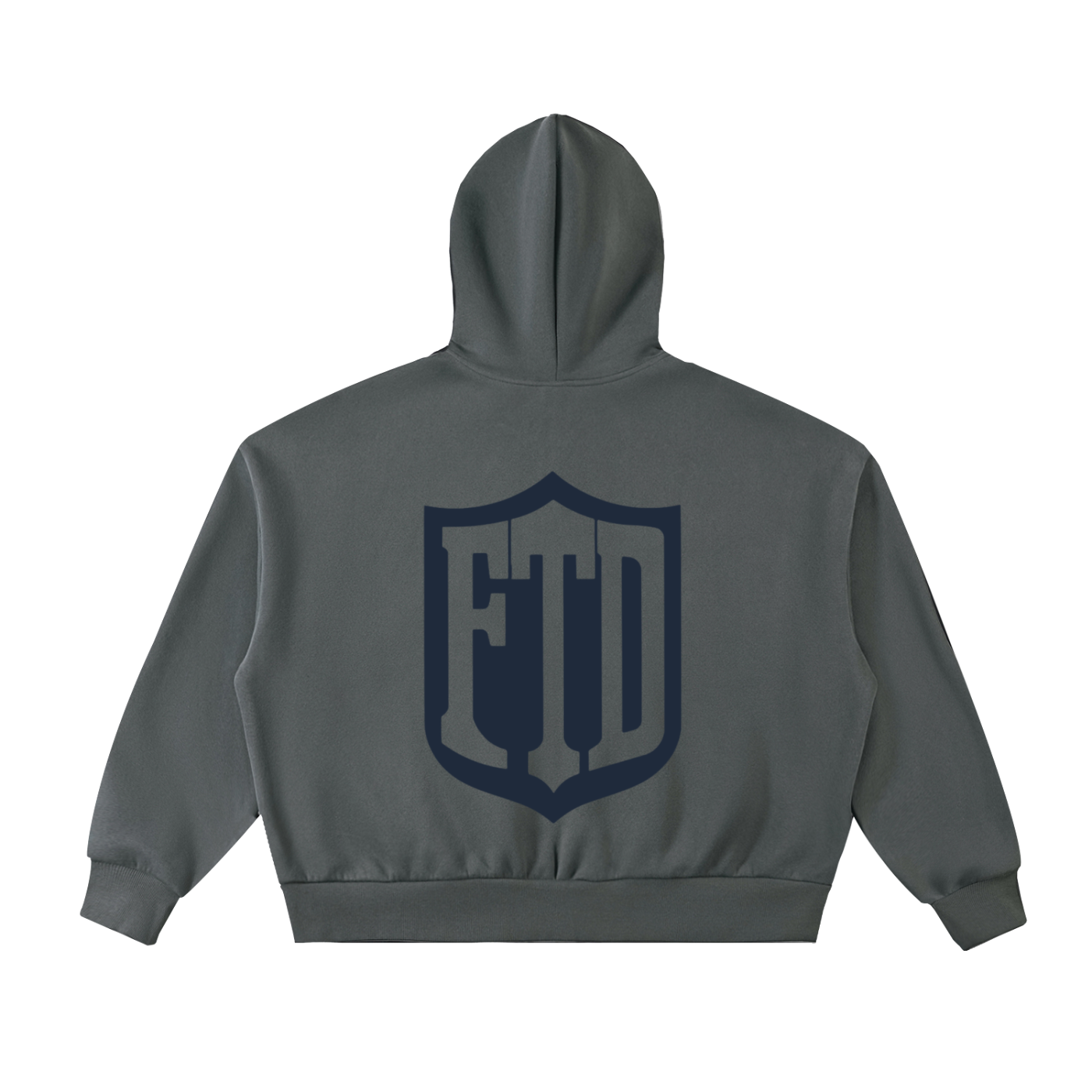 FTD DIRTDEPT. Fleeced Full-Zip Boxy Hoodie - FTD MERCH BY DREW™